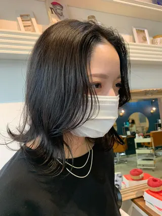 ミディアム 大宮/山口 竣也のヘアスタイル