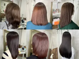 ミディアム カラー 河野 有希のヘアスタイル