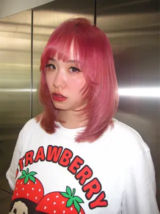 セミロング カラー 天神大名/カラー特化 レイヤー/似合わせのヘアスタイル