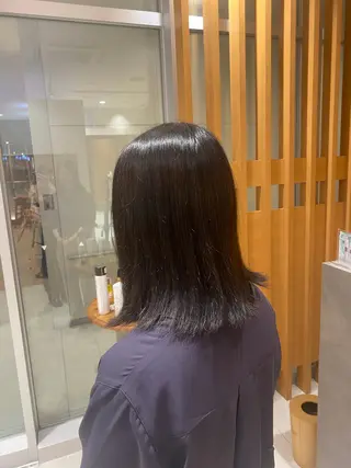 ショート カラー 💎ツヤ髪ストレート カラー💎かのんのヘアスタイル