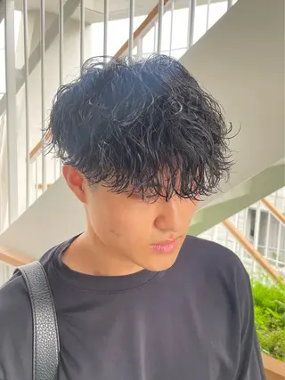 パーマ メンズ メンズモテパーマ💙 fuwaのヘアスタイル
