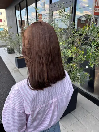 ミディアム 豊橋ブリーチ/似合わ せカット/SHIHOのヘアスタイル