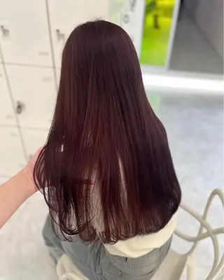 ロング カラー トレンド🇰🇷韓国 スタイル🤍りんのヘアスタイル