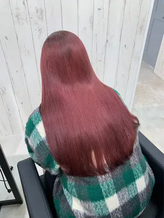 ロング カラー 天野 真依子のヘアスタイル