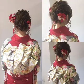 ロング ヘアアレンジ 中間 将人のヘアスタイル