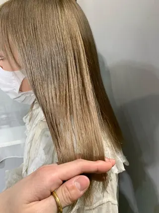 ミディアム カラー パーマ ボブパーマコテ巻き風 パーマNo1深江秀平のヘアスタイル