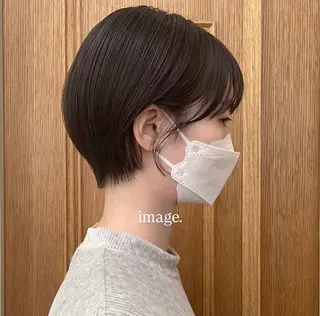 ショート 🖱️ナチュラルヘア 鍋谷美帆🖱️のヘアスタイル