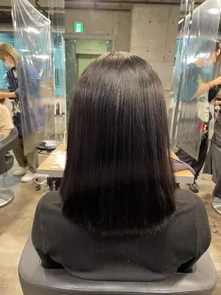 ミディアム カラー ベージュカラー💖 やすひろのヘアスタイル