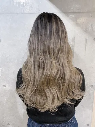 ロング カラー ヘアアレンジ ✨ハイクオリティ✨ 山本香也のヘアスタイル