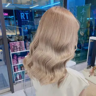 セミロング カラー ハイトーン特化💍 NØRN💍韓国のヘアスタイル
