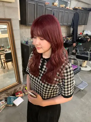 ロング カラー ヘアアレンジ メンズ キッズ 垢抜けカラー ヒロムのヘアスタイル