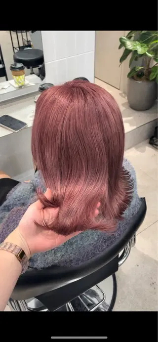 ミディアム カラー 🫧縮毛矯正🫧 髪質改善RIKU🫧のヘアスタイル