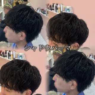 ショート パーマ メンズ 🫧縮毛矯正/透明感 カラー/愛莉🫧のヘアスタイル