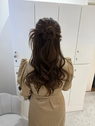 ロング ヘアアレンジ ヘアセット/レイヤー 縮毛矯正/はるか🎀のヘアスタイル