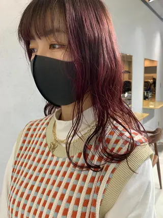 ロング カラー パーマ ボブパーマコテ巻き風 パーマNo1深江秀平のヘアスタイル