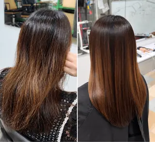 セミロング イノウエ アイ☁️ KNACK東三国のヘアスタイル
