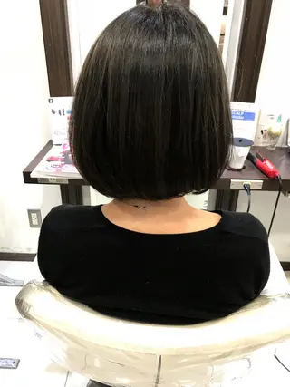 ミディアム 縮毛矯正/髪質改善 /韓国風 山川春輝のヘアスタイル