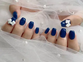ネイル I-nailロング /ワンホン/キラキラのネイルデザイン
