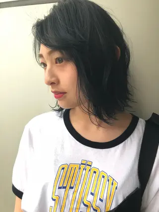 ミディアム 中野 恵脩のヘアスタイル