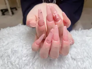 ネイル Shis_🦄shi 韓国風キラキラネイルのネイルデザイン