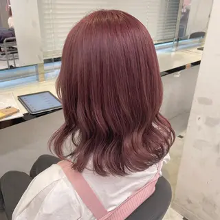 ミディアム カラー ヘアアレンジ 💕上野美容師☁ ブリーチ💖サワのヘアスタイル