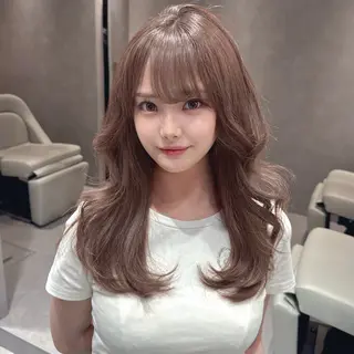 ミディアム 顔周りレイヤー/新宿 /モテ艶カラー/航介のヘアスタイル