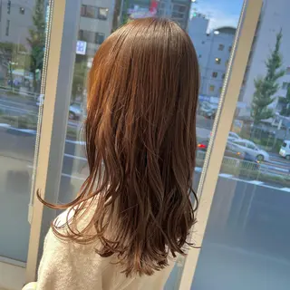 セミロング カラー stylist 🐶内藤 成香のヘアスタイル