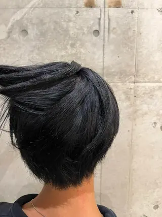 ショート カラー メンズ kiri/ボブ・レイ ヤーカット🪐のヘアスタイル
