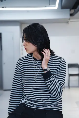 ミディアム メンズ 渋谷/メンズパーマ/ 縮毛矯正/冨島佑太のヘアスタイル