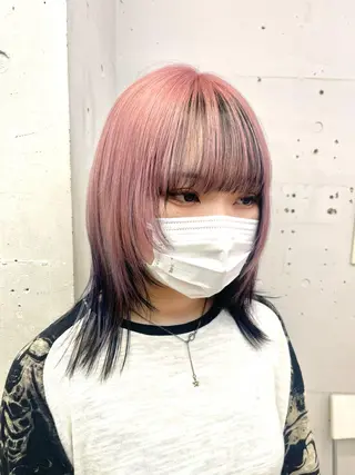 ショート カラー ハッシュカット/ハイ トーン/HIROKIのヘアスタイル