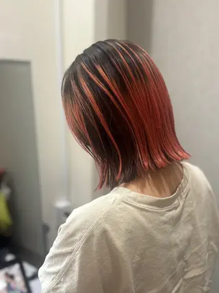 ミディアム 岡 舞唯のヘアスタイル