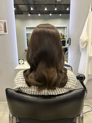 ミディアム 濵﨑 未桜のヘアスタイル