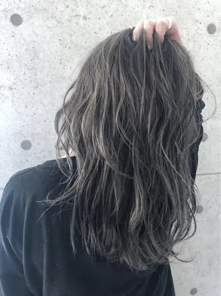 ミディアム カラー ヘアアレンジ 店長 大方康暉のヘアスタイル