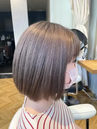 ミディアム 青木 優歩のヘアスタイル