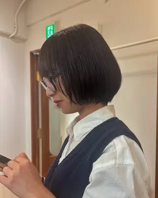 ショート 立川/ナチュラル/ 透明感カラーYUJIのヘアスタイル