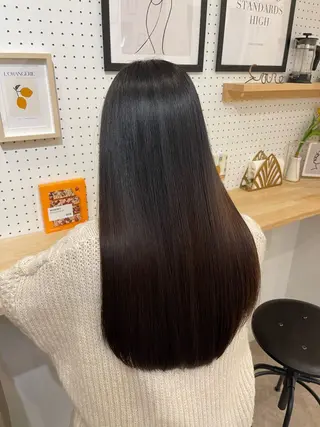 ロング 縮毛・酸性ストレート モデル募集のヘアスタイル