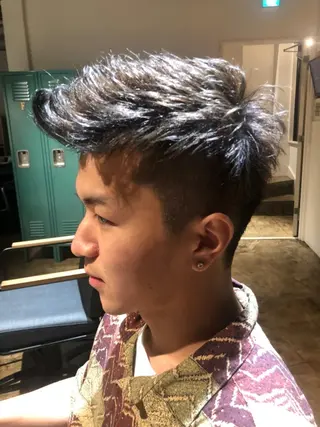 ショート カラー メンズ 島田 竜也のヘアスタイル