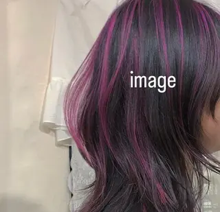 セミロング カラー sora /ブリーチ /レイヤーカットのヘアスタイル