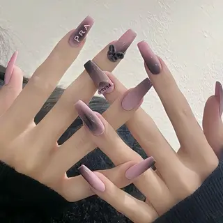 ネイル 🎀kira 長さだし💗モチ最高のネイルデザイン