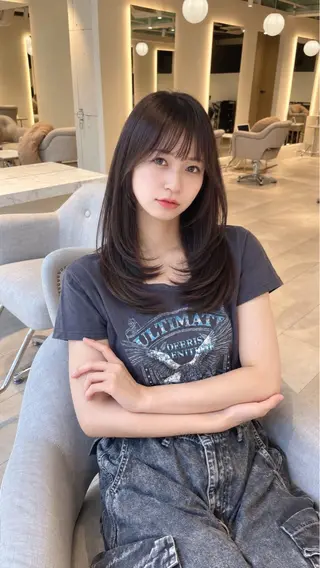ロング メンズ/レディース ◎  根本 彩永のヘアスタイル