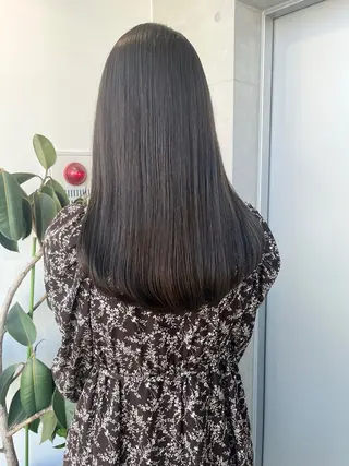 ロング カラー パーマ ヘアアレンジ 透明感カラー✂︎ /縮毛矯正/YUKAのヘアスタイル