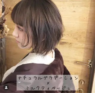 ショート カラー テトネ タカシのヘアスタイル