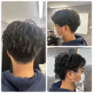 パーマ メンズ ヘアーメイクマロン ヘアーメイクマロンのヘアスタイル