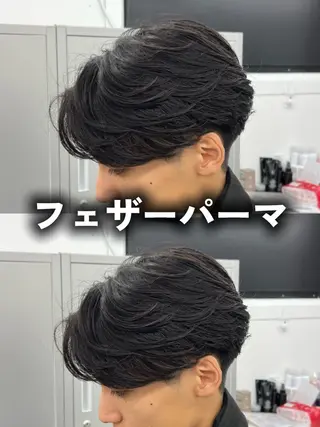 パーマ メンズ 曲がる縮毛矯正/ パーマ/佐野友尉のヘアスタイル