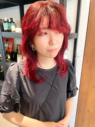 セミロング 東 みのりのヘアスタイル