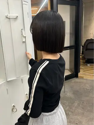 ミディアム ハルカ 縮毛矯正🧤 レイヤーモデル募集のヘアスタイル