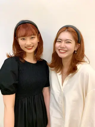 セミロング カラー ヘアアレンジ 〽️magico/ ウルフDaiki〽️のヘアスタイル