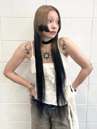 ロング カラー HARU//原宿🤍 リピート率NO.1のヘアスタイル