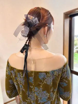 ヘアアレンジ ご予約はインスタ のみ🌿@n7g10のヘアスタイル