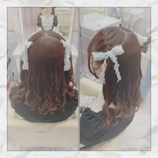 セミロング ヘアアレンジ ヘアセット/着付け 𓇼 まつもと𓇼のその他イメージ
